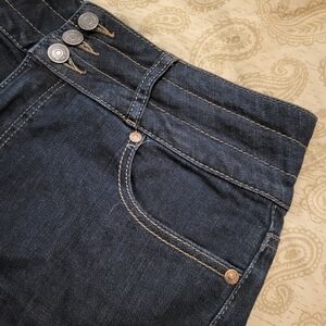 High waist denim shorts